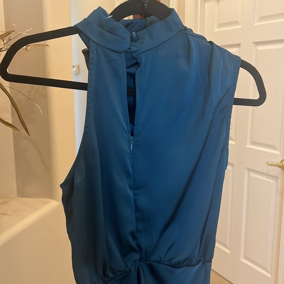 Petal and Pup Teal Halter Neck mini dress not - Picture 9 of 13